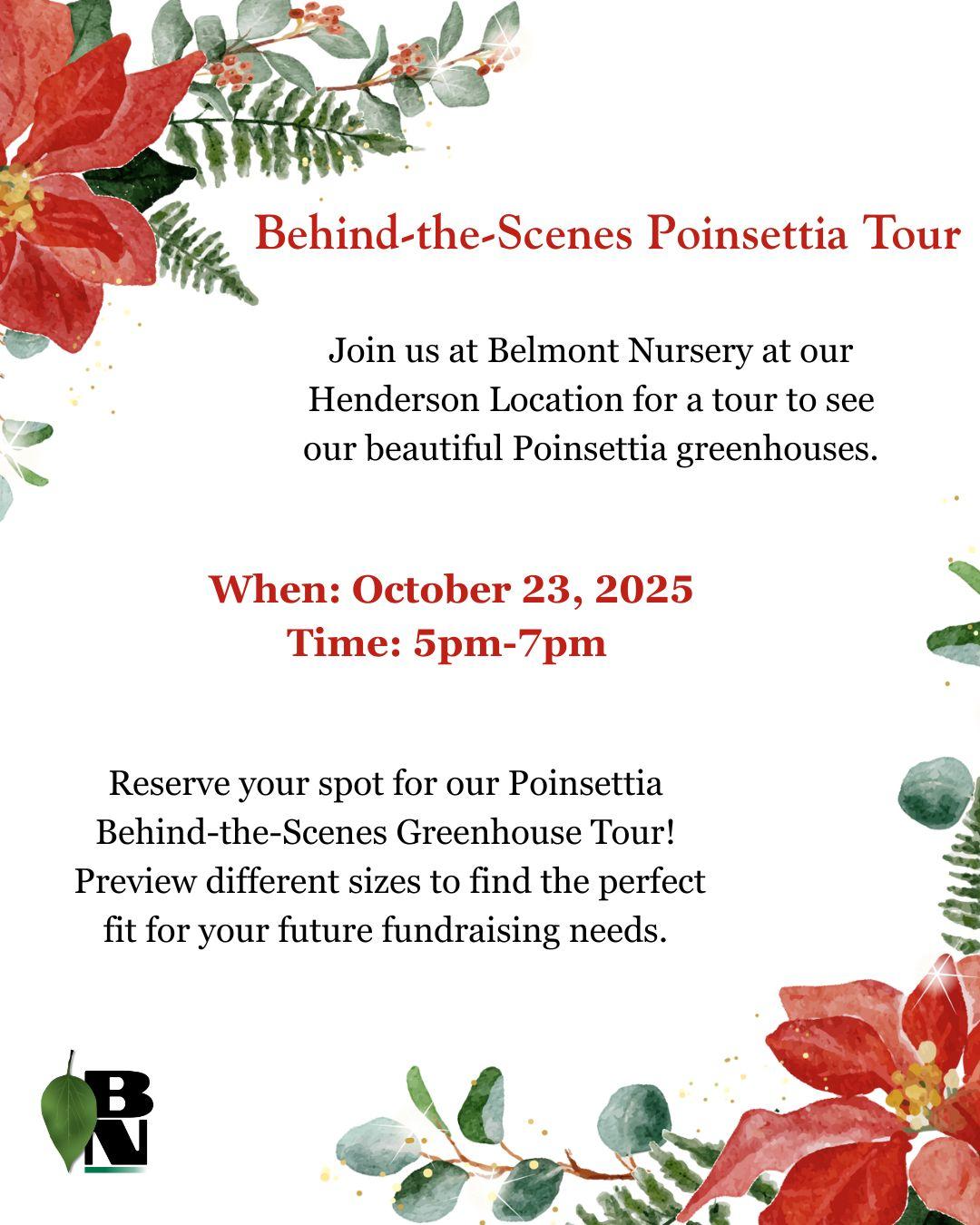 Poinsettia Fundraising Tour 