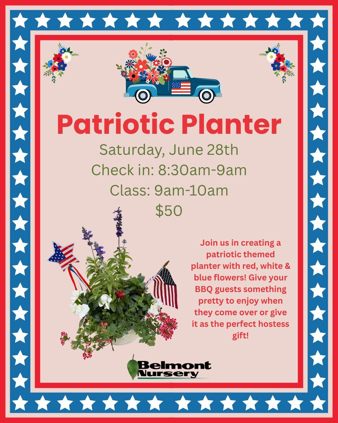 2025 Patriotic Planter Workshop