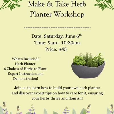 Make & Take Herb Garden Workshop